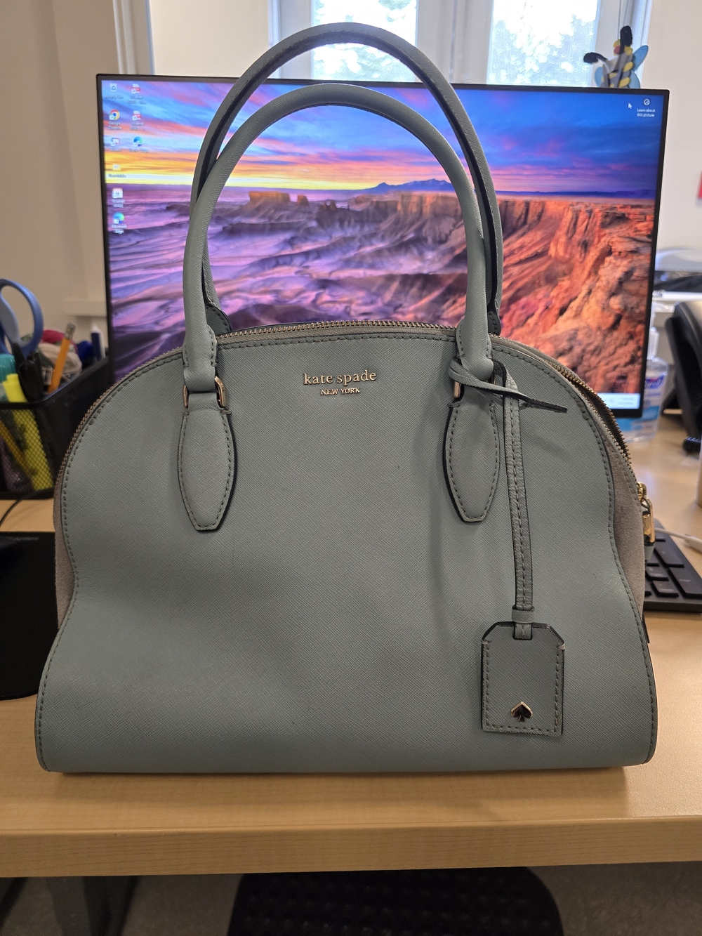 Kate Spade Large Riley Satchel – Suede & Leather (No Crossbody Strap) - Picture 2 of 16